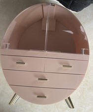 Makeup Organizer PC Jewelry and Cosmetic Storage Lighted Display, 4 Drawers