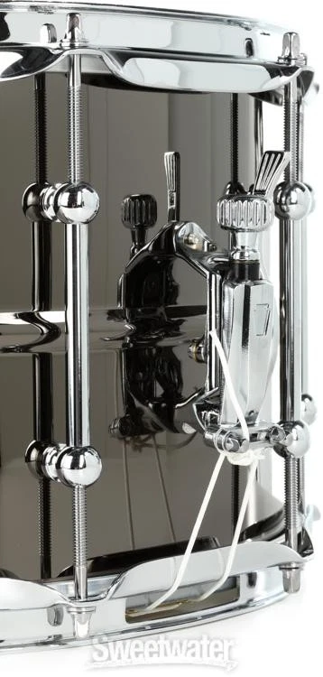 Ludwig 通用黑色黄铜小军鼓 - 8 英寸 x 14 英寸,抛光 — 第 4/4 张图片