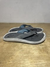 Olukai Flip Flops Men s Size 10 Stone Grey Ulele