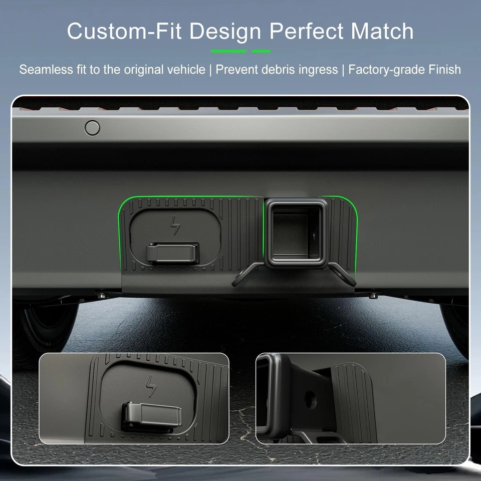 For 2022-2025 Ford Maverick Rear Bumper Cover Plate Hitch Cover Connector Panel Foto 3 de 4