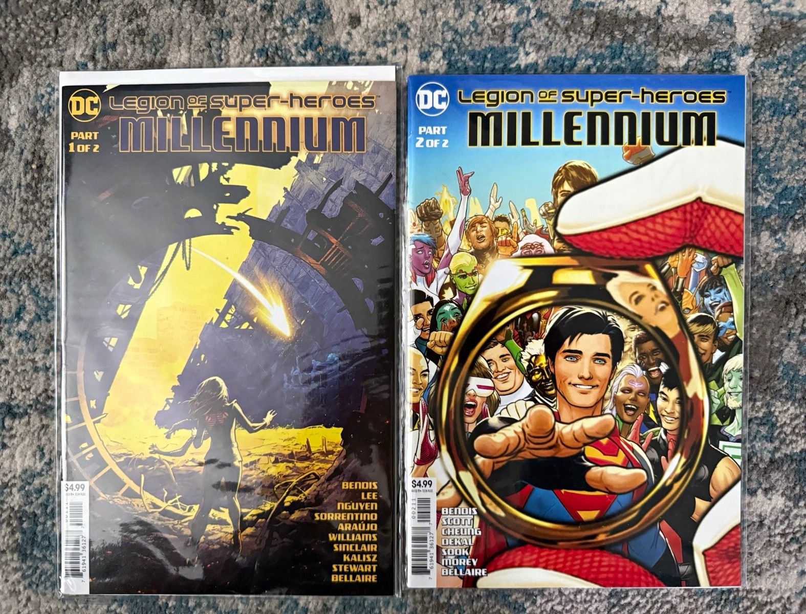 Millenium: Legion Of Super Heroes Part #1 & #2 VF/NM 2019 DC Comics Bendis