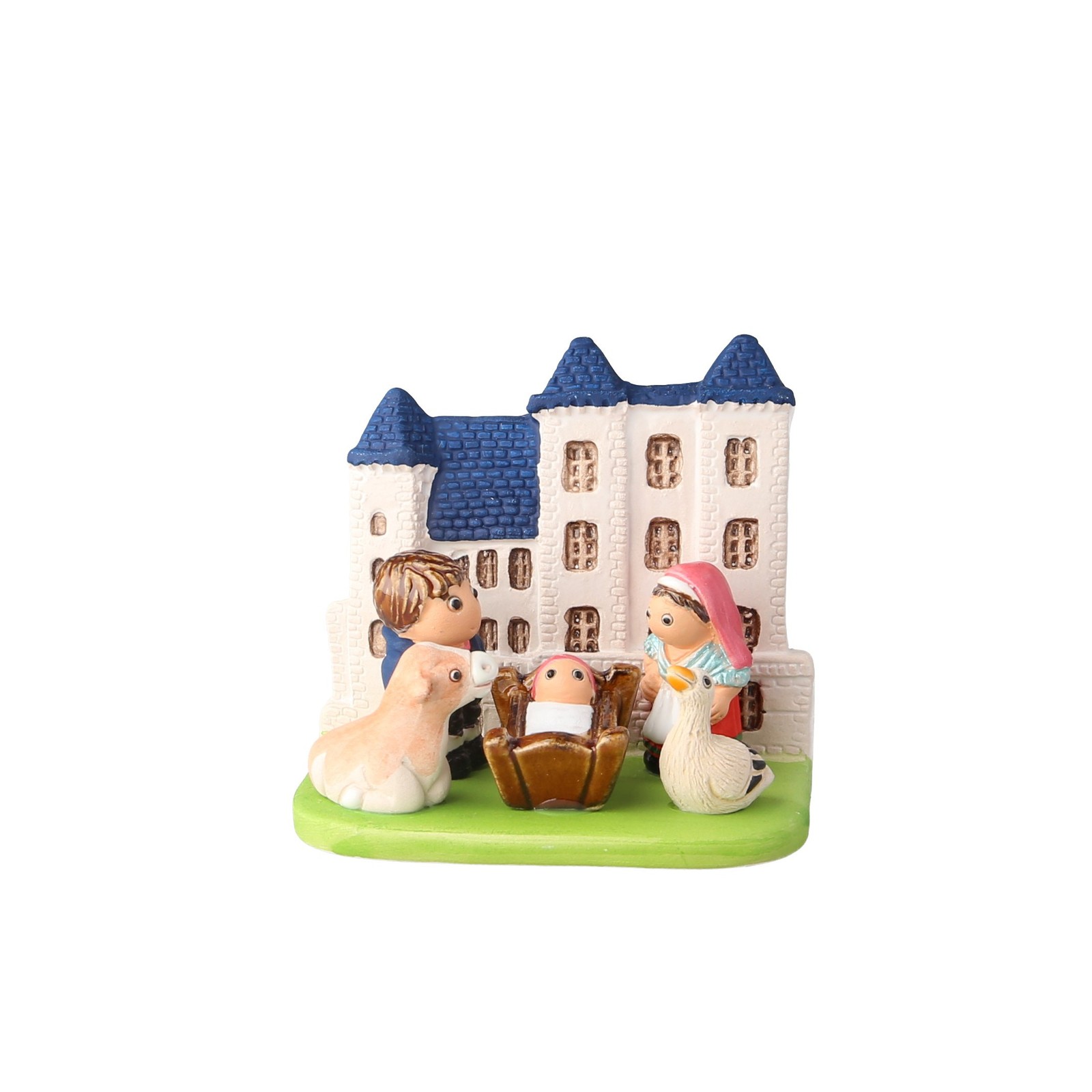 Crèche du Béarn en céramique sur votre table de Noël familiale
