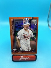 Brooks Lee 2025 Topps Chrome Update Orange Image Variation RC 11/25 #USC6 Twins