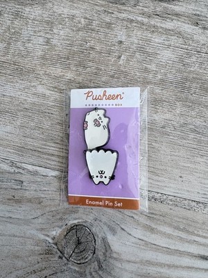 Halloween Pusheen Box Ghost Boosheen Enamel Pin Set Of 2 2021 CultureFly Pins