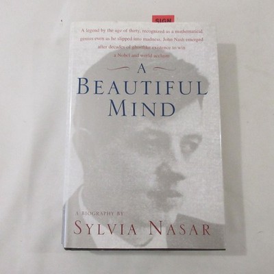 A Beautiful Mind by Sylvia Nasar - SIGNED First Touchstone Edition Hardcover