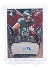 WILL SHIPLEY 2024 TOTALLY CERTIFIED ROOKIE ROLL CALL ROOKIE AUTO RED /100 Q6903