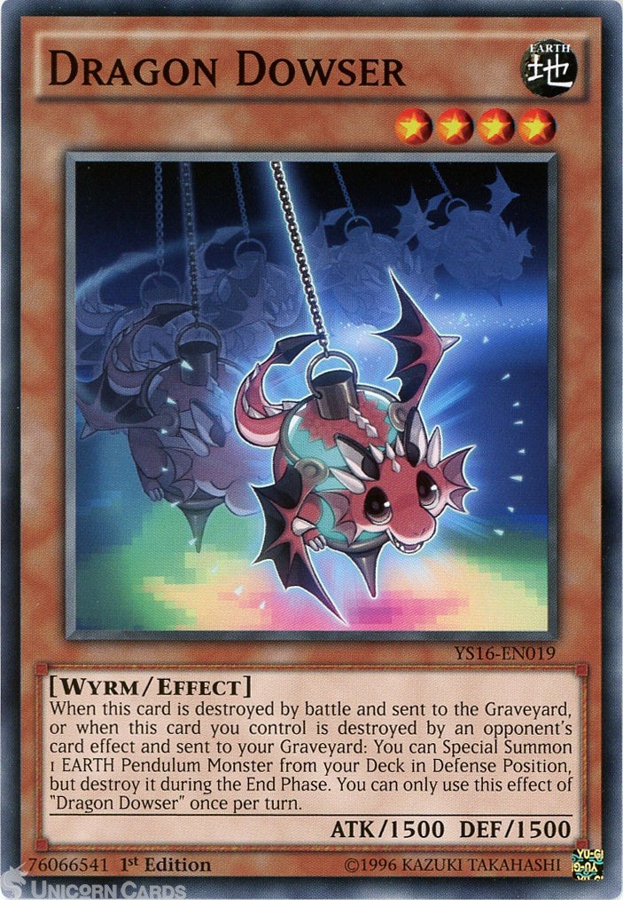 YS16-EN019 Dragon Dowser 1st Edition Mint YuGiOh Card
