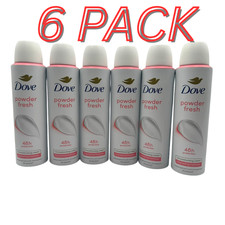 Dove Anti-Perspirant Deodorant Spray 150mL /5.07 FL Oz Powder Fresh PACK OF 6