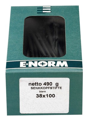 E-NORM Drahtstift Senkkopf blank 5,5 x 140 mm a 1 kg - 10 Pakete