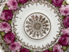 6 Sammeltassen/Mokkatassen antik Stil Royal Vienna Glanzgold und Rosenmuster