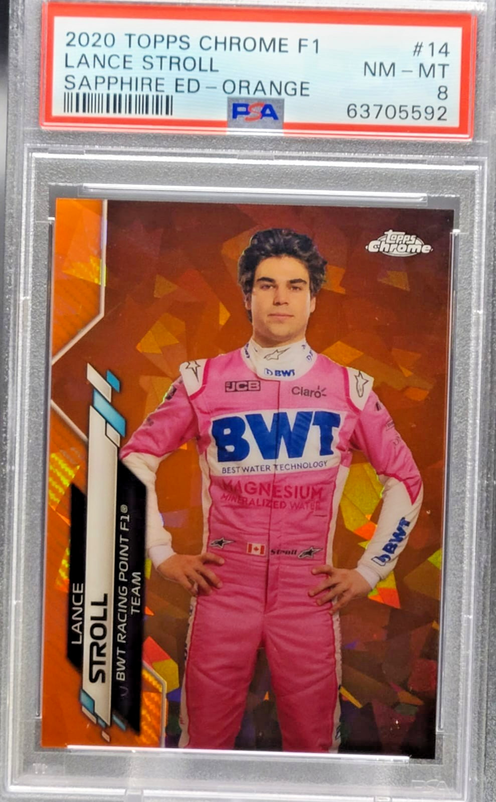 2020 Topps Chrome Sapphire F1 ORANGE /25 #14 Lance Stroll Portrait SSP