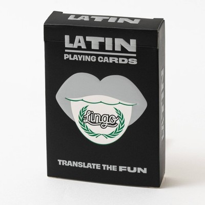 Latin Lingo Playing Cards - New Sealed - Fun Card Deck