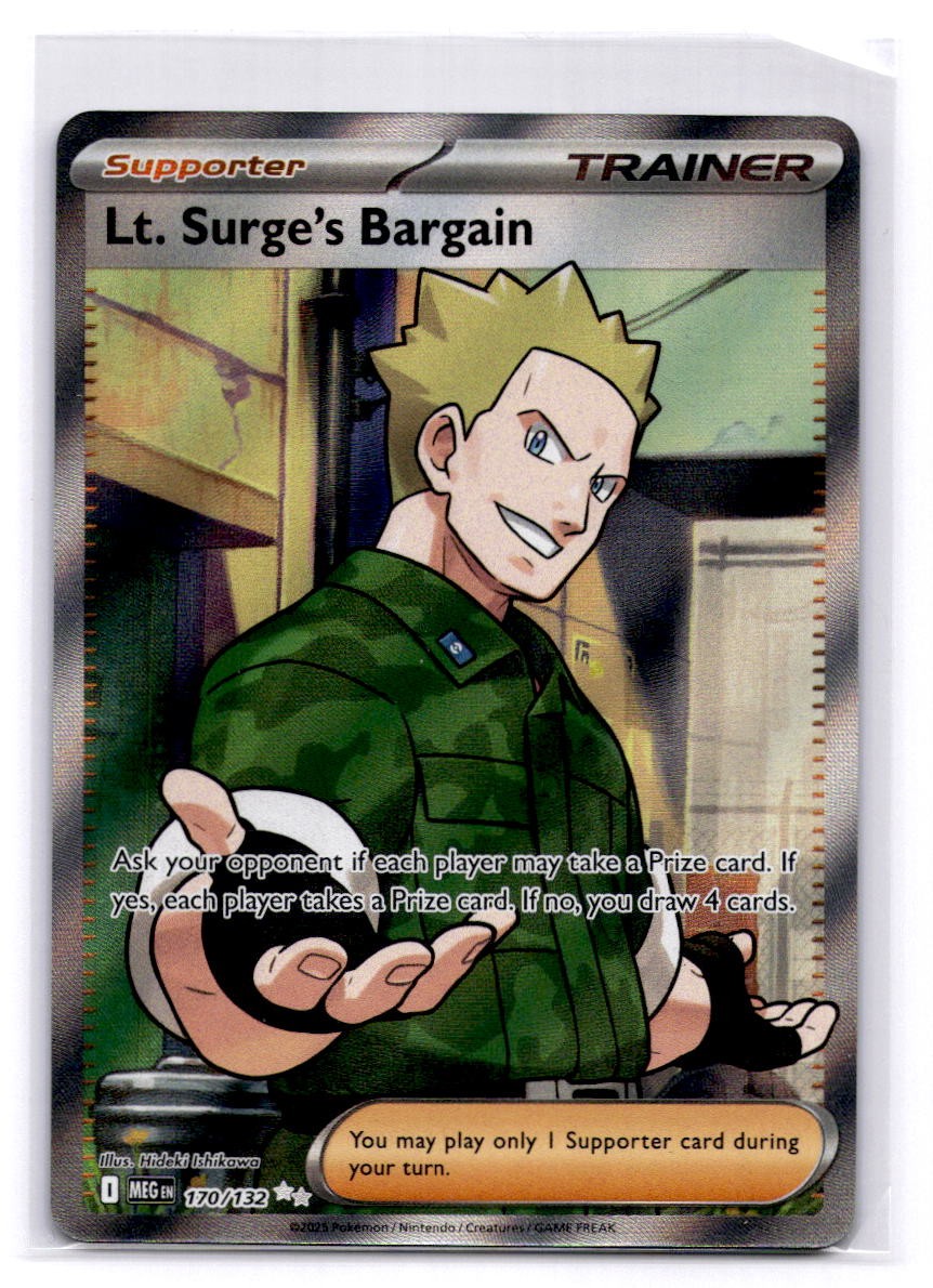 Lt. Surge's Bargain Ultra Rare ME01: Mega Evolution 170/132 LP-NM
