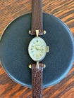 Sweet 1960 Ladies Rolex 17J Swiss Solid 14K Cocktail New Leather Band Runs Great