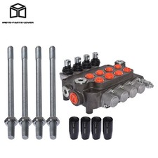 21 GPM Hydraulic Control Valve Double Acting 3600PSI SAE Ports 4 Spool