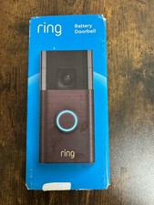 NIB: Ring Battery Doorbell With Camera in Venetian Bronze