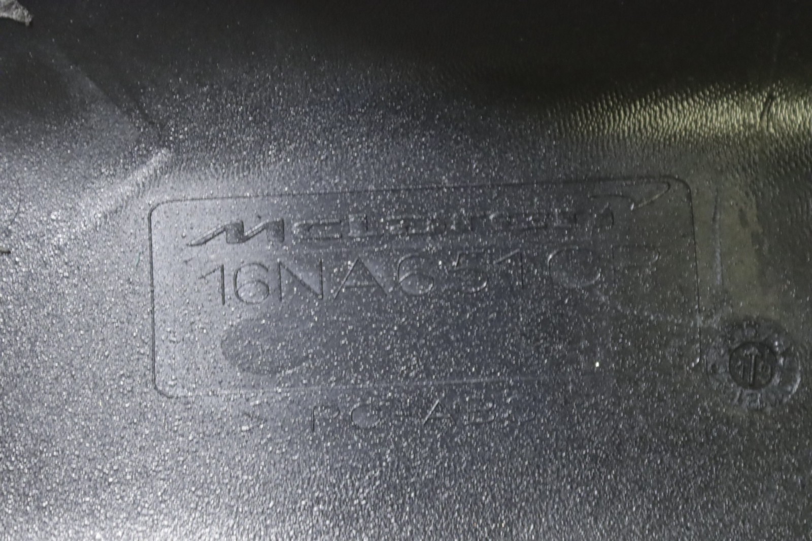 McLaren Artura Right Side Black Leather Scuff Panel Trim 2023 2024 2025 OEM