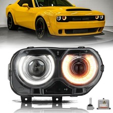 For 2015-2023 Dodge Challenger Hidxenon Wo Air Ducts Headlight Passenger Side For 2015-2023 Dodge Challenger Hidxenon Wo Air Ducts Headlight Passenger Side
