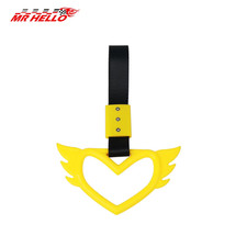 Tow Rope Heart Ring Car Bumper Decoration Handle Strap