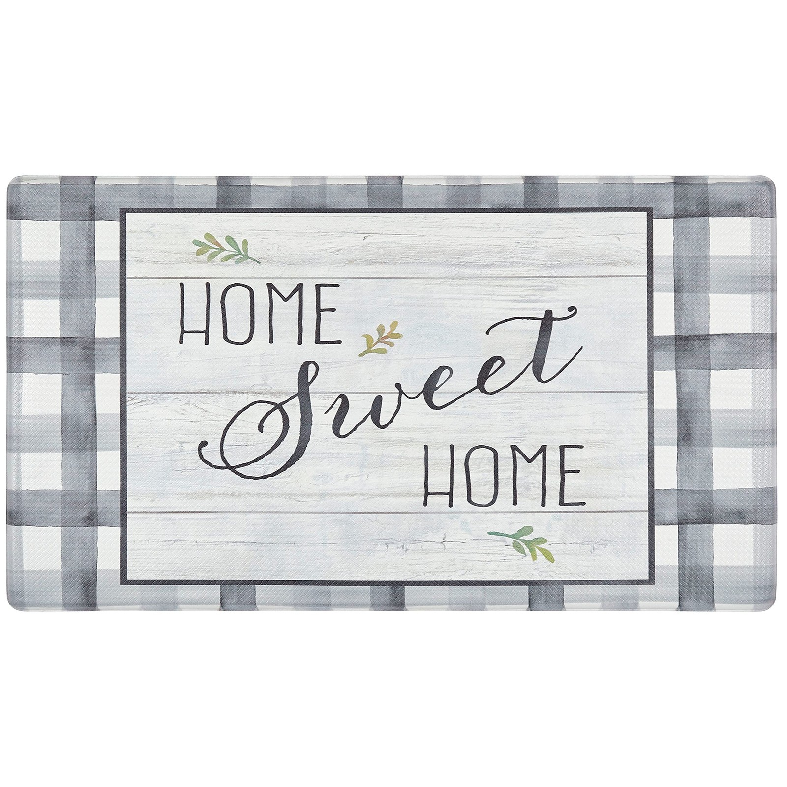 Anti Fatigue Kitchen Mat for Floor Home Sweet Home Themed Cushioned Kitchen Runn