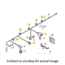 2012–2017 VW Jetta Alternator Wiring Harness USED OEM 5C0971230A