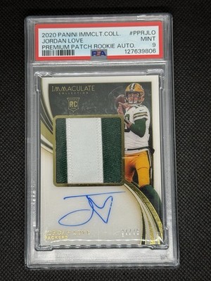 2020 Panini Immaculate Collection - RPA Jordan Love   PSA 9, /75!