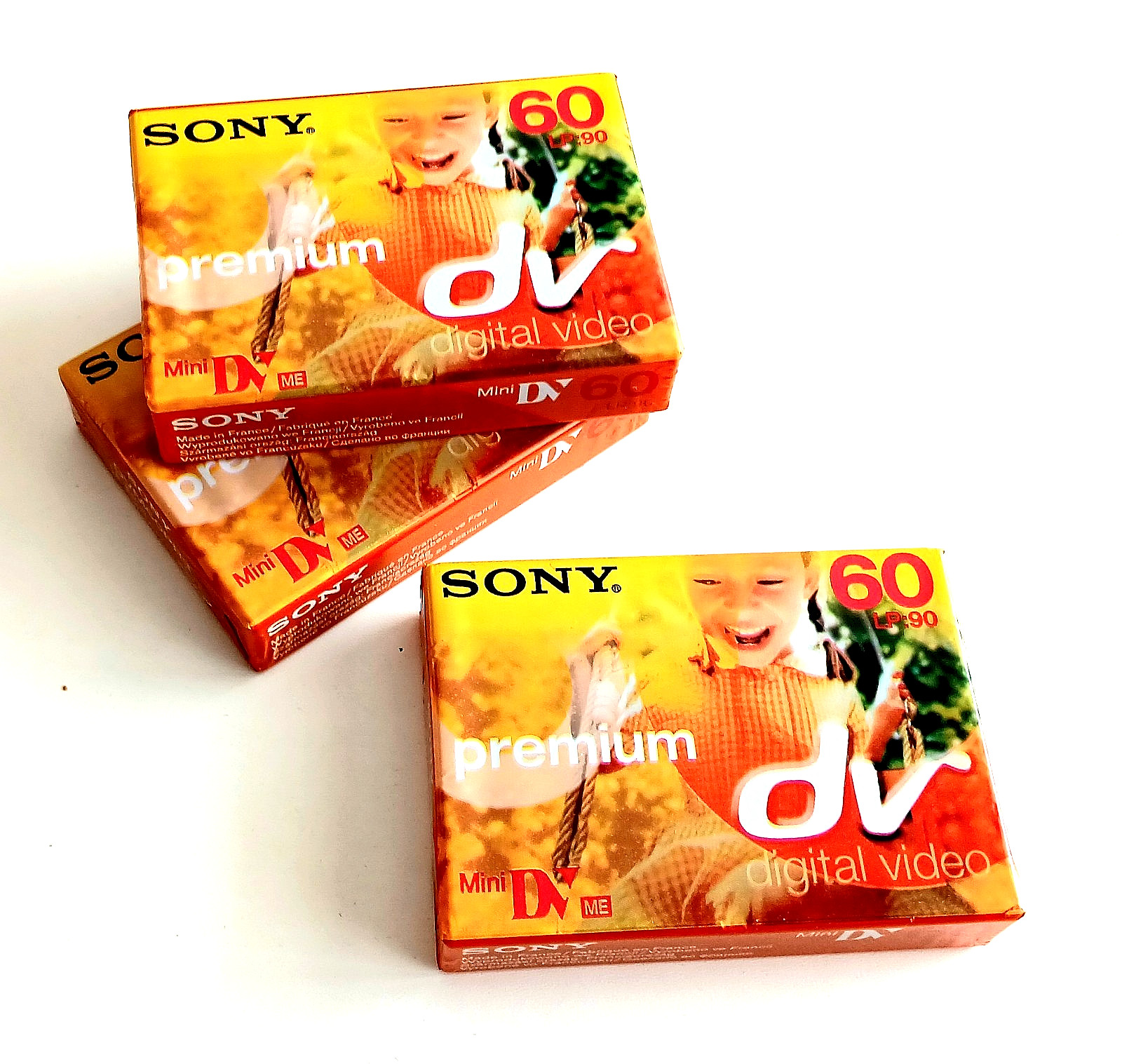 Cassette Sony Mini DV pour numériser et sauver vos vidéos DVM60PR3