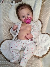 Reborn Baby Doll Vinyl Body Lifelike Toddler Girl Soft Handmade Gift Kids Toy