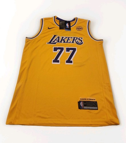 🔥 Luka Dončić 🔥 #77 L.A. Lakers ICON EDITION BIBIGO LOGO Jersey Men's XL