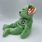 TY Beanie Baby- KICKS the Soccer Bear (14 inch) MWMTs Green DOB August 16, 1998 — photo 2