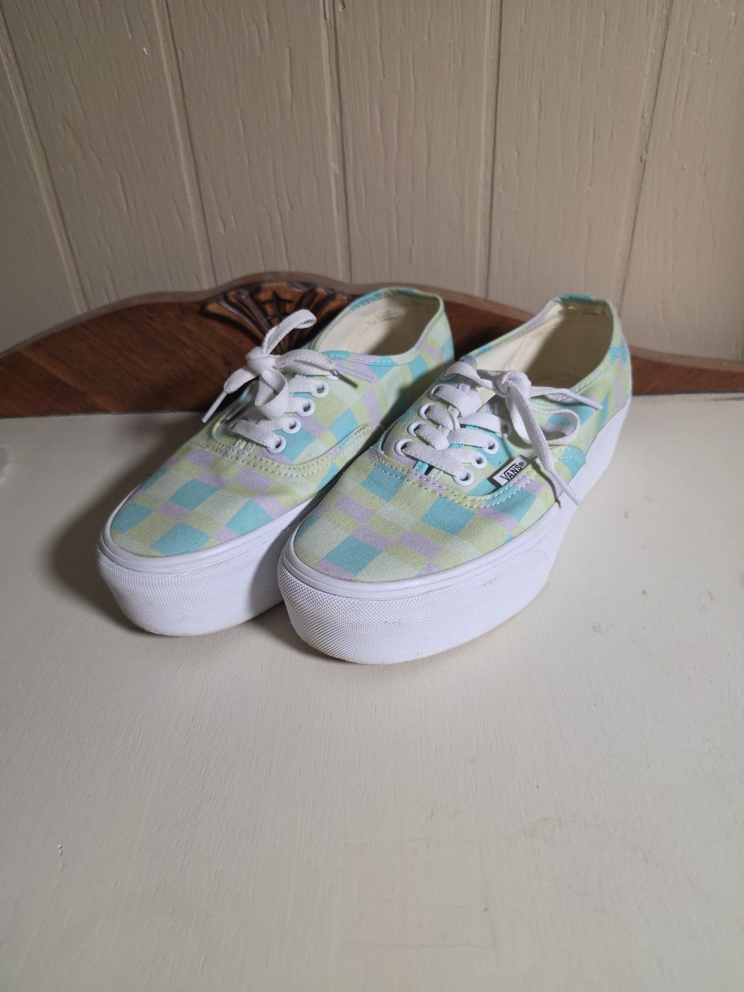 VANS Authentic Stackform Sneakers Athletic Checke… - image 1