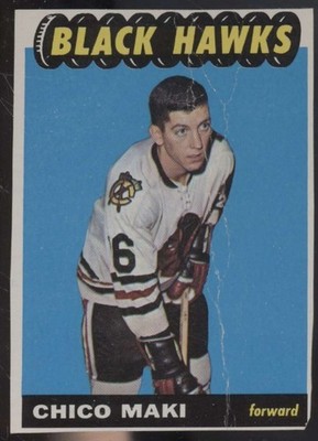 1965 Topps #117 Chico Maki F F Hand Cut Salesman/Proof Blank Back D68989