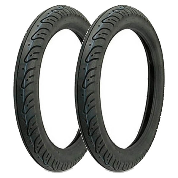 TYRE PAIR VEE RUBBER 2.75-14 43J + 3.00-14 56J VRM-100