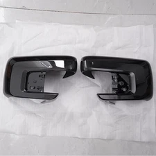 Gloss Black Side Mirror Cover Cap Replacement w/ Hole For Ford F-150 2021-2025