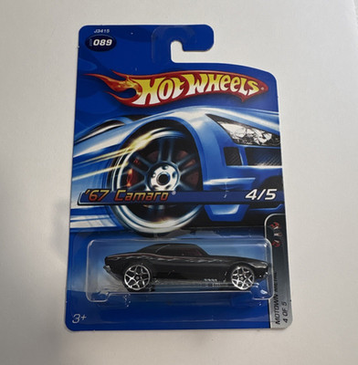 Hot Wheels: Chevrolet '67 Camaro (Black, mototown metal 4/5, 2006) 
