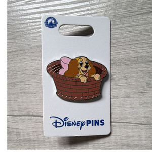 Disney Lady & the Tramp Basket Enamel Pin
