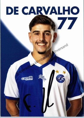 Original Autogramm Filipe De Carvalho Grashoppers Zürich /// Autograph signiert 