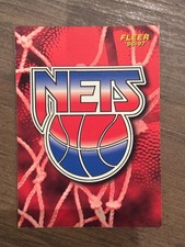 1996-97 Fleer NBA Basketball Logo Wappen Badge 167 New Jersey Nets Logo