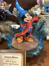 2024 Disney Parks Sorcerer Mickey Fantasia Mini Statue Figurine Figure NIB