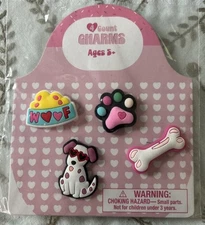 Target Bullseye Playground Charms Dog Theme Pets Shoe Charm Set NEW