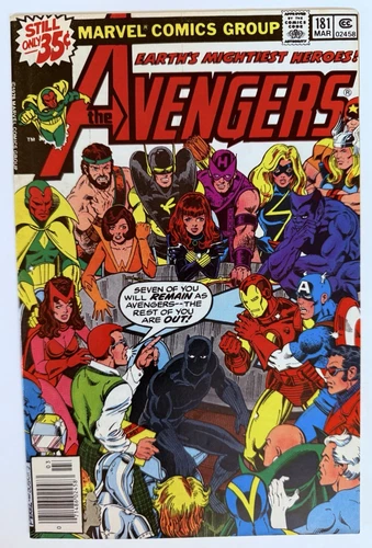 The Avengers #181 1979 Scott Lang 1st Appear New Team Key High Grade