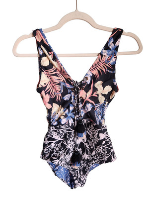 Rapsodia Maaji Swimsuit Small Multi Midnight Blossoms One Piece Reversible Beach