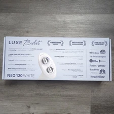 LUXE Bidet NEO 120 White - Single Nozzle, Self-Cleaning, Non-Electric Bidet