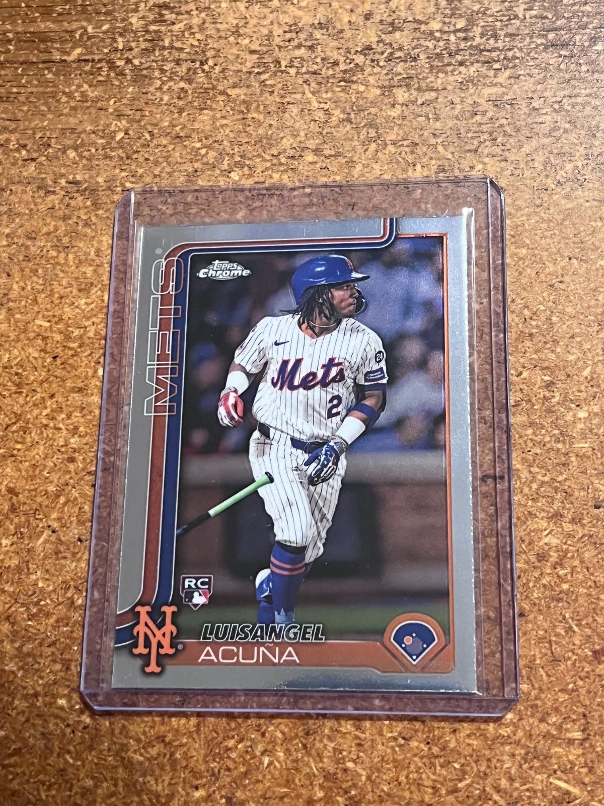 2025 Topps Chrome Baseball # 56 Luisangel Acuna RC