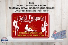 Insegna Gentleman's Club Strip Club Lounge Bar Pub Metallo Resistente Interno/Esterno 8x12