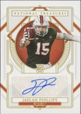 2021 PANINI NATIONAL TREASURES JAELAN PHILLIPS 148 MT RC AUTOGRAPH 2/10 DOLPHINS