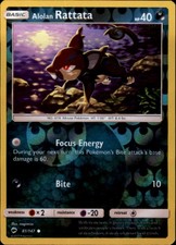 SM - Burning Shadows #81/147 Alolan Rattata Reverse Holo Rare