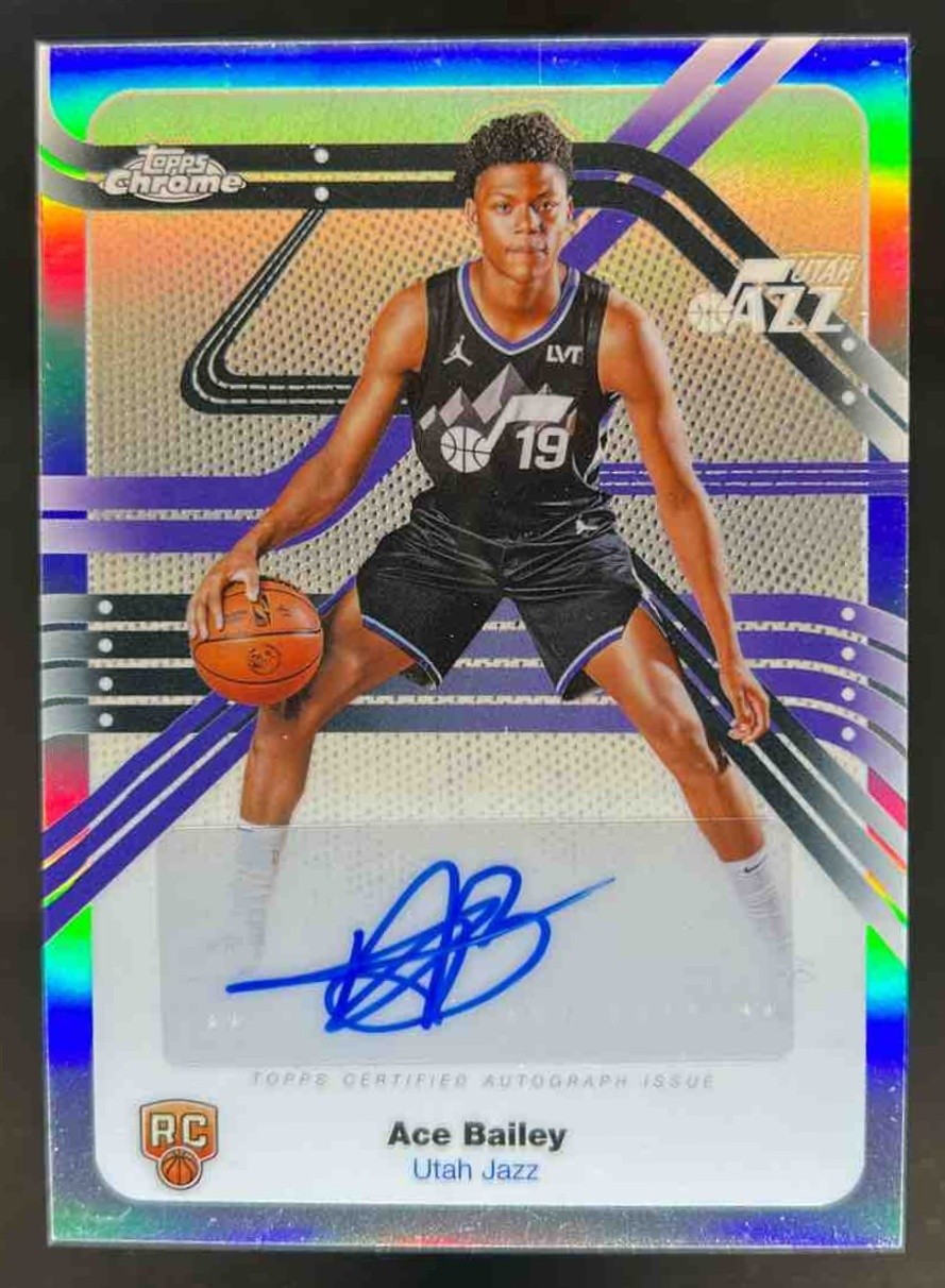 2025-26 Topps Chrome Ace Bailey Next Stop RC Refractor Auto #NS-AB