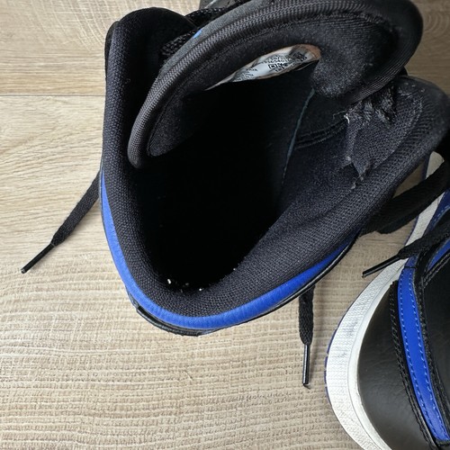Size 5.5 Y - Nike Air Jordan 1 Mid Hyper Royal Blue Black White 554725-068 - Picture 16 of 17