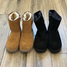 Cat Jack Brown/Black Faux Suede/Fur Lined Boots Lot Size 3 EUC
